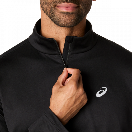 Лонгслив ASICS CORE LS 1/2 ZIP WINTER TOP муж. черный S