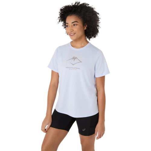 Футболка ASICS FUJITRAIL LOGO SS TOP жен. голубой XS