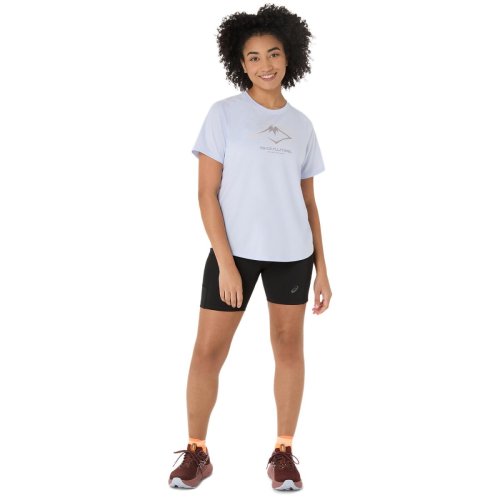 Футболка ASICS FUJITRAIL LOGO SS TOP жен. голубой XS