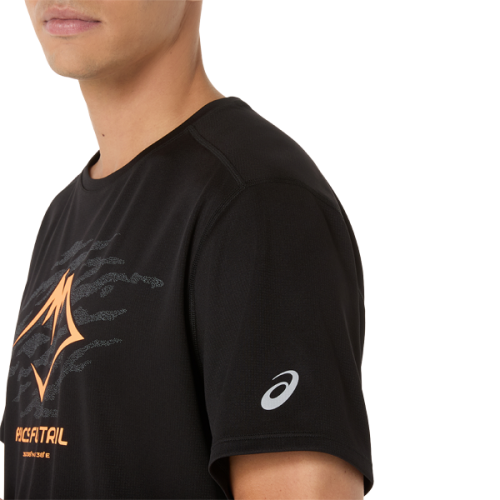 Футболка ASICS FUJITRAIL LOGO SS TOP муж. черный S