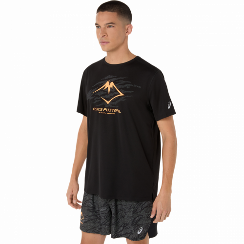 Футболка ASICS FUJITRAIL LOGO SS TOP муж. черный M