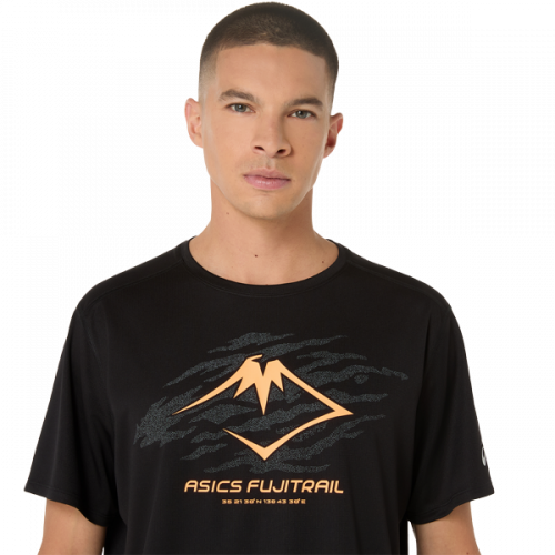 Футболка ASICS FUJITRAIL LOGO SS TOP муж. черный M