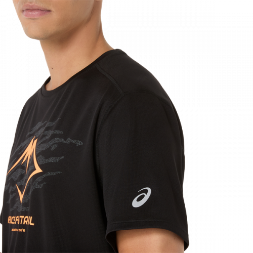 Футболка ASICS FUJITRAIL LOGO SS TOP муж. черный M