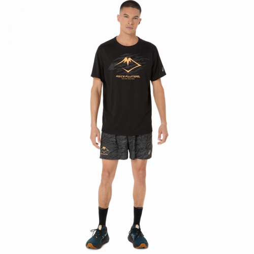 Футболка ASICS FUJITRAIL LOGO SS TOP муж. черный M
