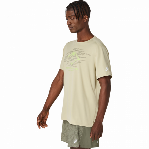 Футболка ASICS FUJITRAIL LOGO SS TOP муж. желтый XL