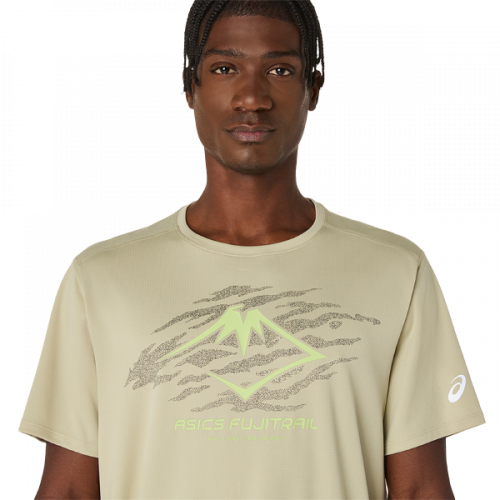 Футболка ASICS FUJITRAIL LOGO SS TOP муж. желтый XL