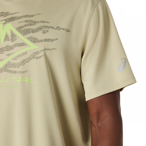 Футболка ASICS FUJITRAIL LOGO SS TOP муж. желтый XL