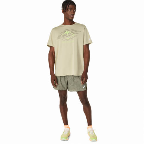 Футболка ASICS FUJITRAIL LOGO SS TOP муж. желтый XL