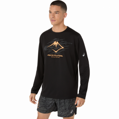 Лонгслив ASICS FUJITRAIL LOGO LS TOP муж. черный S