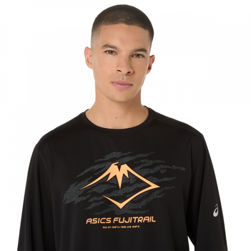 Лонгслив ASICS FUJITRAIL LOGO LS TOP муж. черный S
