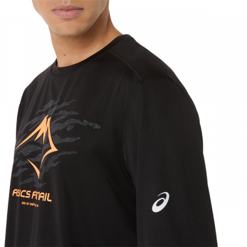 Лонгслив ASICS FUJITRAIL LOGO LS TOP муж. черный S