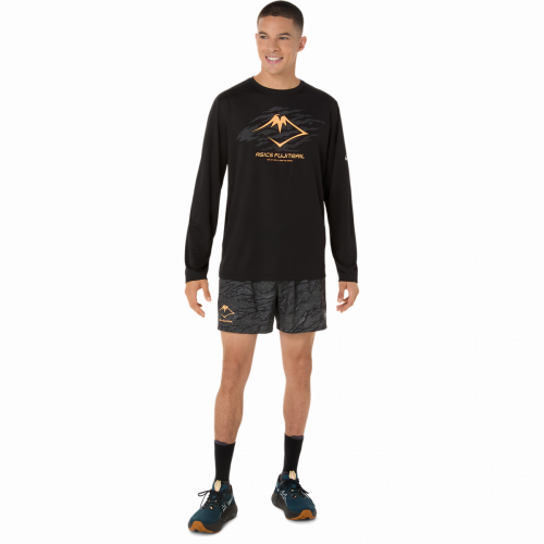 Лонгслив ASICS FUJITRAIL LOGO LS TOP муж. черный S