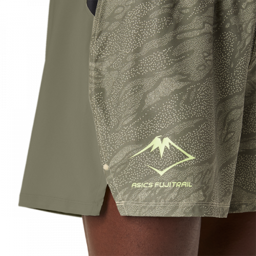 Шорты ASICS FUJITRAIL ALL OVER PRINT 5IN SHORT муж. зеленый S