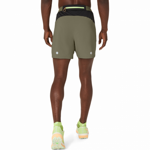 Шорти ASICS FUJITRAIL ALL OVER PRINT 5IN SHORT чол. зелений XL