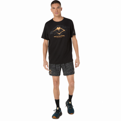 Шорти ASICS FUJITRAIL ALL OVER PRINT 5IN SHORT чол. чорний S