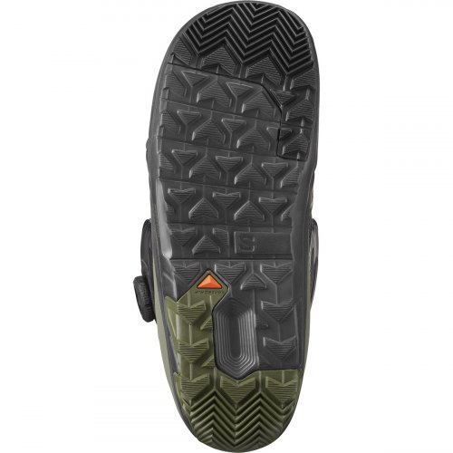 Ботинки сноубордические Salomon LAUNCH BOA SJ BOA 25-26 черный/оливковый 28.5