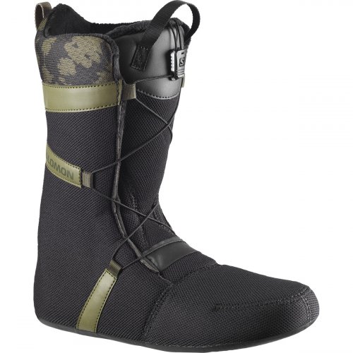 Ботинки сноубордические Salomon LAUNCH BOA SJ BOA 25-26 черный/оливковый 28.5