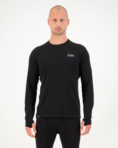 Лонгслив Mons Royale Cascade Merino Base Layer Long Sleeve муж. черный M