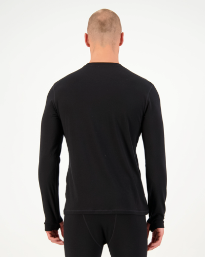 Лонгслів Mons Royale Cascade Merino Base Layer Long Sleeve чол. чорний L