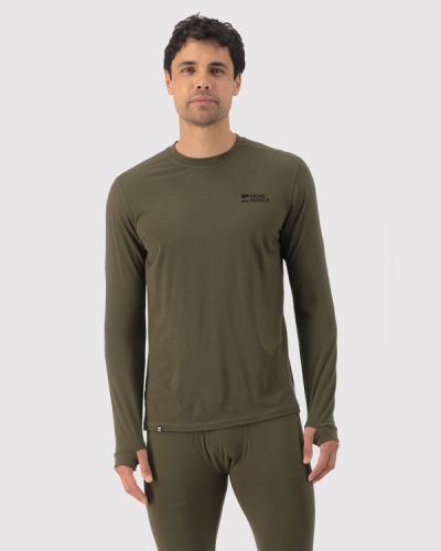 Лонгслів Mons Royale Cascade Merino Base Layer Long Sleeve чол. зелений M