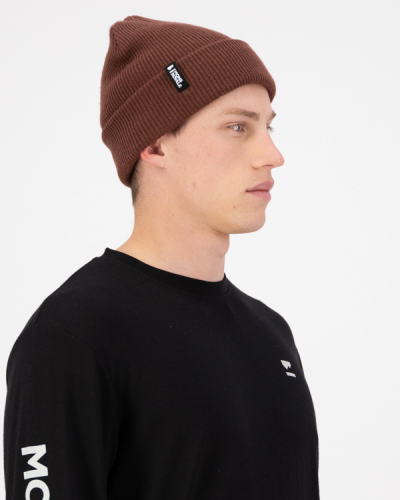 Шапка Mons Royale Chunky Logger Merino Beanie уні. коричневий OS