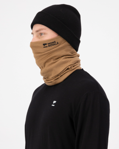 Баф Mons Royale Double Up Merino Neckwarmer уні. коричневий OS