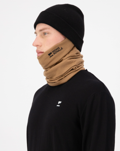 Баф Mons Royale Double Up Merino Neckwarmer уні. коричневий OS