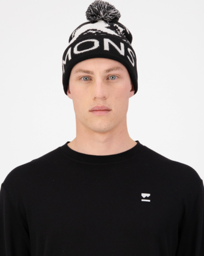 Шапка Mons Royale Mtn Pixel Merino Pom Pom Beanie уні. чорний OS
