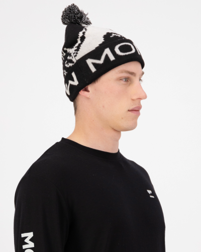 Шапка Mons Royale Mtn Pixel Merino Pom Pom Beanie уні. чорний OS