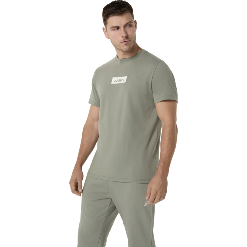 Футболка ASICS ASICS CHEST LOGO TEE муж. зеленый S