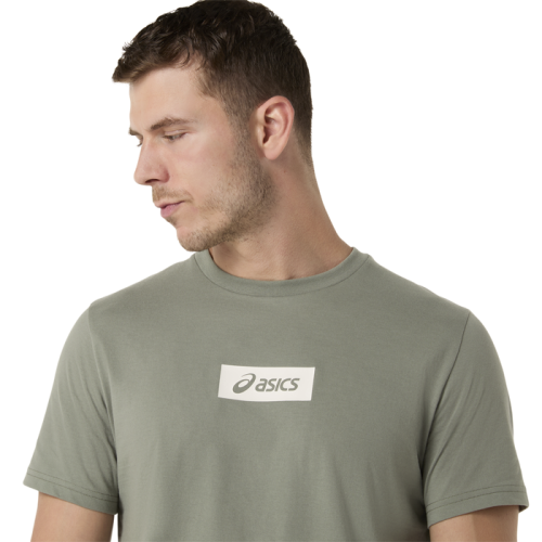 Футболка ASICS ASICS CHEST LOGO TEE муж. зеленый S