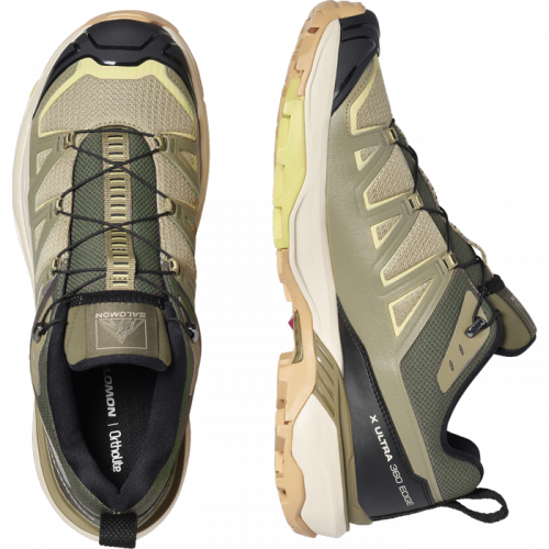 Кроссовки Salomon X ULTRA 360 EDGE муж. бежевый-зеленый 7