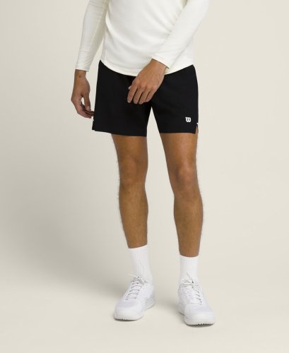 Шорты Wilson муж. TOURNAMENT SHORT V2 7" UNLINED BK чёрный SM