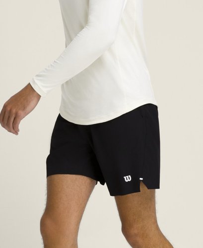 Шорты Wilson муж. TOURNAMENT SHORT V2 7" UNLINED BK чёрный SM