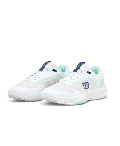 Кроссовки Wilson жен. COURTGLIDE WH/BL белый/голубой 10.5US