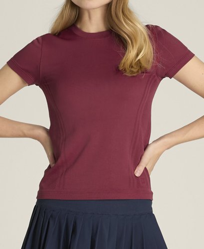Футболка Wilson жін. PRO SEAMLESS TEE CRANBERRY бордовий MD