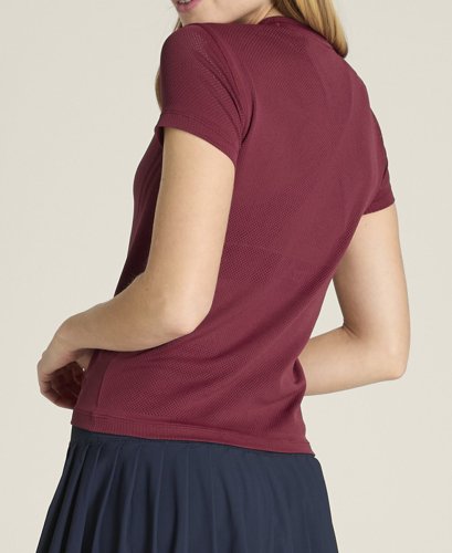 Футболка Wilson жін. PRO SEAMLESS TEE CRANBERRY бордовий MD