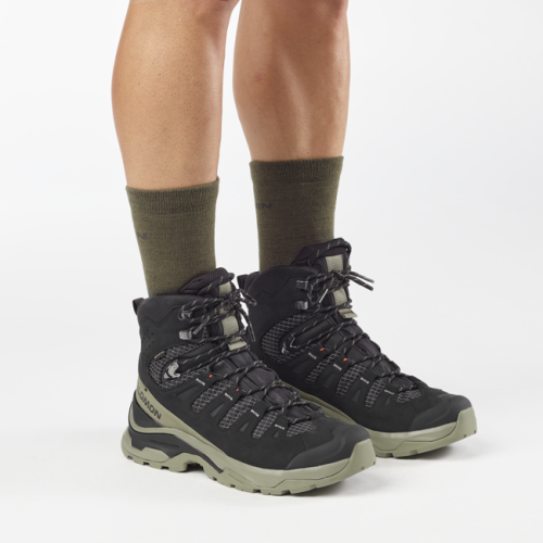 Ботинки Salomon QUEST 5 GTX M муж. черный-зеленый 10,5