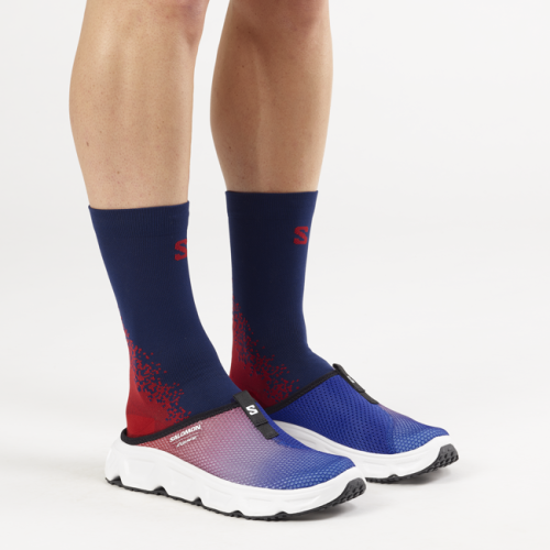 Тапки Salomon REELAX SLIDE 6.0 EQUIPE уни. синий-бордовый 10,5