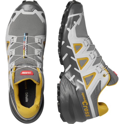 Кроссовки Salomon SPEEDCROSS 6 20 YEARS Q2 уни. серый-желтый 10,5