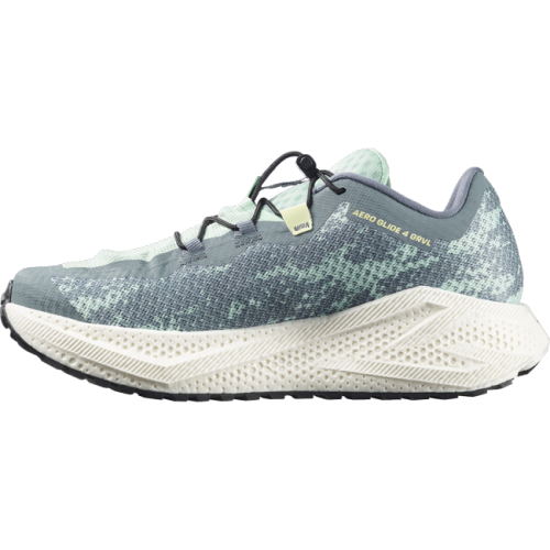 Кроссовки Salomon AERO GLIDE 4 GRVL муж. зеленый-белый 10,5