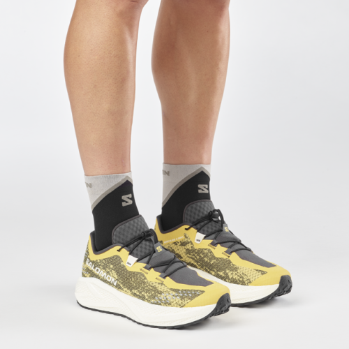 Кроссовки Salomon AERO GLIDE 4 GRVL муж. желтый-белый 10,5