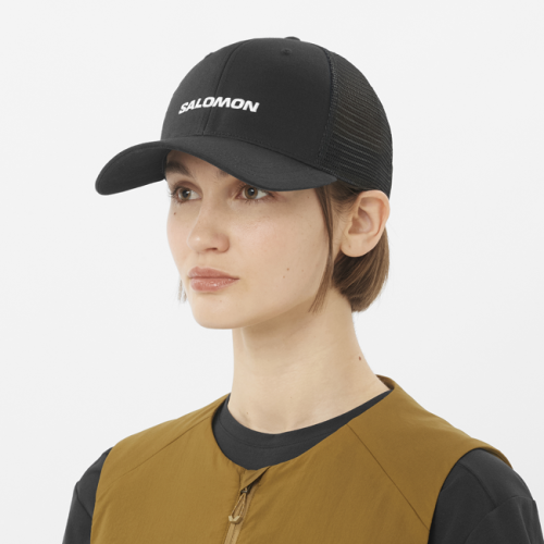 Кепка Salomon CAP LOGO TRUCKER CAP уні. чорний L/XL