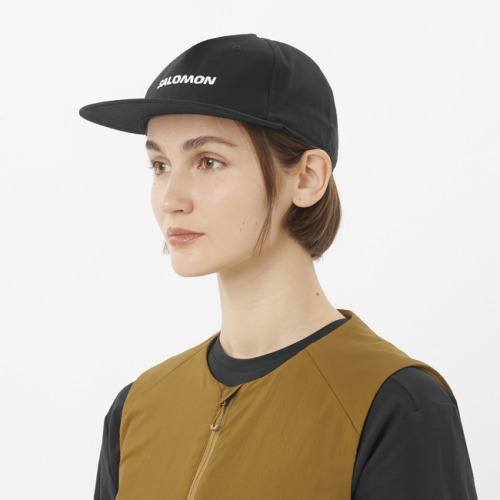 Кепка Salomon CAP LOGO FLAT CAP уні. чорний L/XL