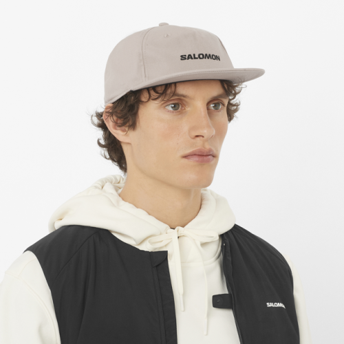 Кепка Salomon CAP LOGO FLAT CAP ETHEREA уні. сірий S/M