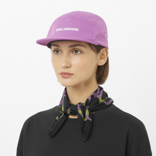 Кепка Salomon CAP LOGO 5 PANEL IRIS уні. бузковий S/M