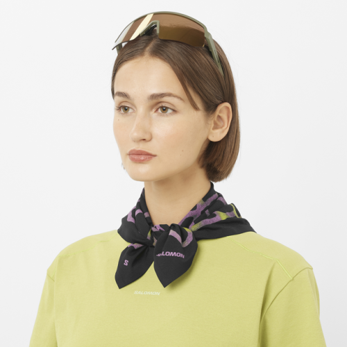 Бандана Salomon BANDANA GRVL GFX U уни. черный OSFA