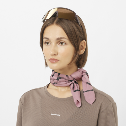 Бандана Salomon BANDANA GRVL GFX U уни. бордовый OSFA