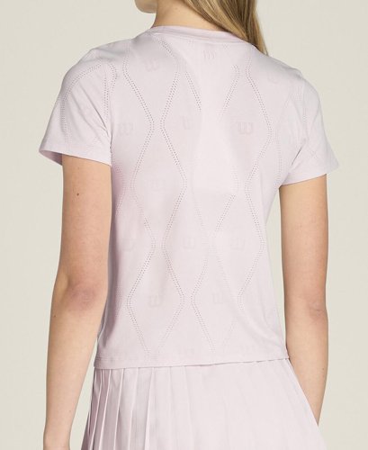 Футболка Wilson жен. SEAMLESS SHORT SLEEVE TEE LILAC лиловый SM