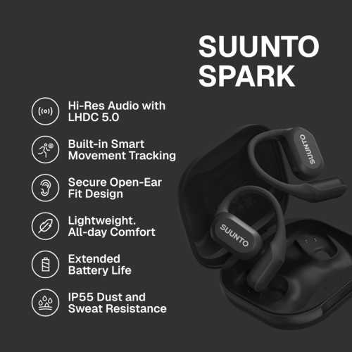Наушники SUUNTO SPARK BLACK черный